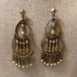 Gold dangle earrings